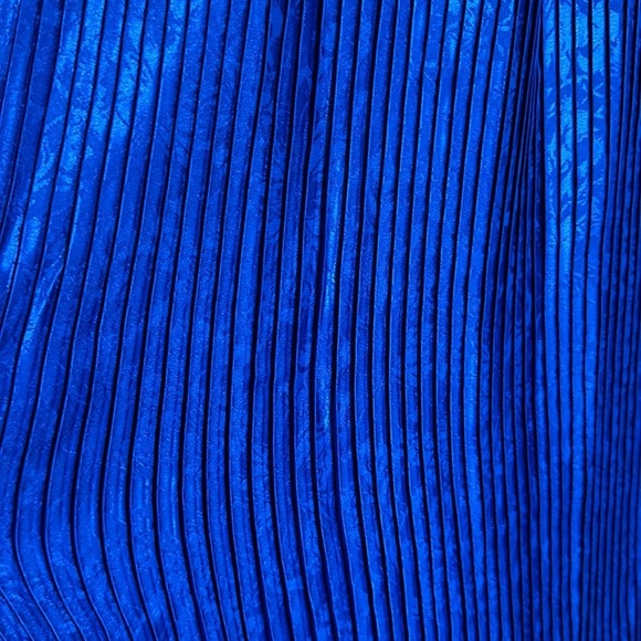 DIANE FREIS Vintage 80s Georgette Skirt Blouse Set 2 Piece Pleated Bohemian - Picture 11 of 16